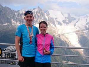Supporting image for story: Bridgnorth running duo hit new heights