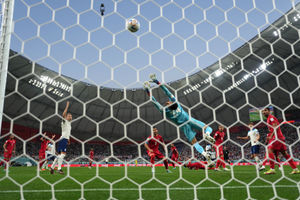England's Bukayo Saka scores their side's second goal of the game during the FIFA World Cup Group B match at the Khalifa International Stadium, Doha. Picture date: Monday November 21, 2022. PA Photo. See PA story WORLDCUP England. Photo credit should read: Mike Egerton/PA Wire...RESTRICTIONS: Use subject to restrictions. Editorial use only, no commercial use without prior consent from rights holder..