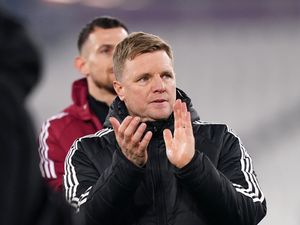 Newcastle boss Eddie Howe applauds