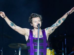 Supporting image for story: Harry Styles hit in face with object during Vienna show
