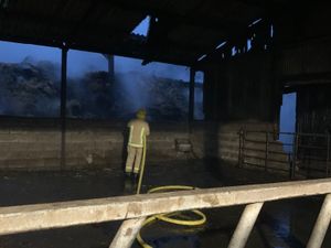 Supporting image for story: Firefighters tackle large barn blaze near Market Drayton