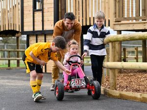 Visitors enjoying the go-kart track at Hockerhill Adventure Playbarn