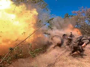 Supporting image for story: Ukraine says it used US glide bombs in Kursk and has retaken land in Kharkiv