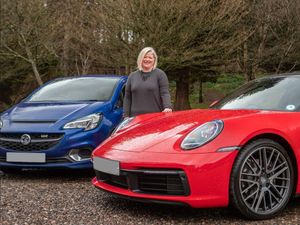 Supporting image for story: Grandmother wins £100,000 Porsche but sticks with her Corsa