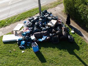Uncollected refuse bags