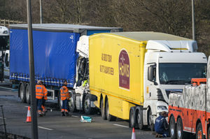 One of the lorries involved was a Hovis lorry. Photo: SnapperSK