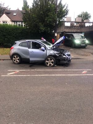Road traffic collision on Goldthorn Hill, Wolverhampton.