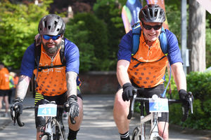 Cyclists enjoying the 2024 Cycle St Giles