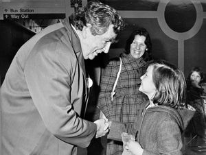 Supporting image for story: 'Time to make the online world safer for children' – your letters, plus Denis Healey visits Telford – a picture throwback