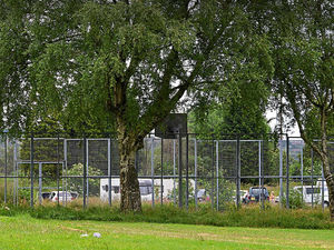 Supporting image for story: Travellers move onto former Staffordshire stadium site