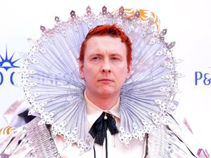 Supporting image for story: Joe Lycett explains reason behind unusual royal-themed Bafta outfit
