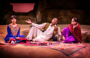 Sujaya Dasgupta (Laila) Pal Aron (Rasheed) Amina Zia (Mariam). A Thousand Splendid Suns. Pamela Raith Photography