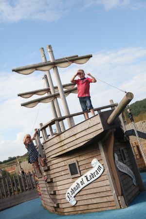 Ships ahoy! The playground at the holiday park caters for all ages