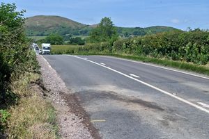 The A458 between Shrewsbury and Welshpool