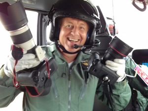Supporting image for story: Decorated Shropshire defence photographer gets on his bike for the final time after 50 years of service