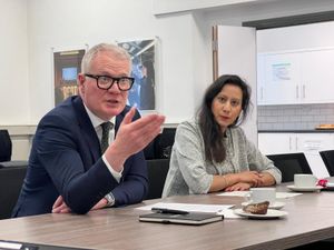 West Midlands mayor Richard Parker and Dudley MP Sonia Kumar met to discuss how to revitalise the central shopping area amid crime concerns. Picture Sonia Kumar free for LDRS use