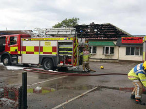 Supporting image for story: Blaze guts former restaurant