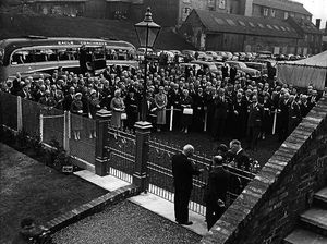 A large crowd turned out for the ceremony