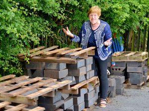 Supporting image for story: 'Now, where's the instructions?' - Lost plans leave mining monument as pile of bricks