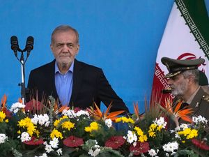 Supporting image for story: Iran’s president accuses Israel of seeking wider war in Middle East