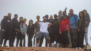 At the top of the Wrekin. Picture: Krisography