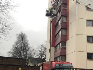 Supporting image for story: Firefighters lower patient from fifth-floor flat in Wolverhampton