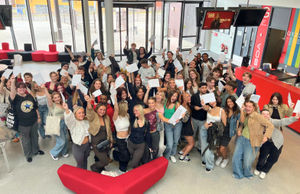 BOA students celebrating their results in 2025