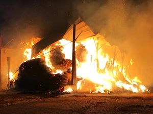 Supporting image for story: Fire crews kept busy as farm blaze rips through barn