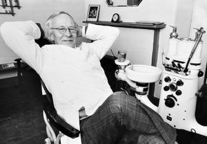 1978: After 41 years as a dental surgeon, David Pocock, senior partner of the practice at Pulley House, Bayston Hill, could finally put his feet up as he marked the start of his retirement.