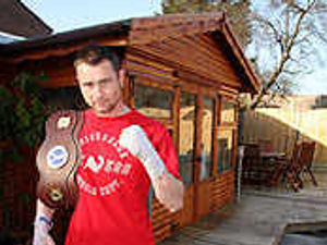 Supporting image for story: Boxing clever - in Darren's back garden