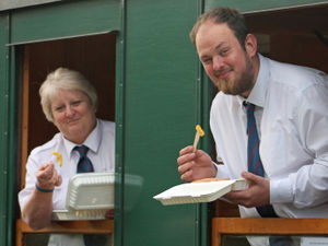 Supporting image for story: Enjoy fish supper on steam train