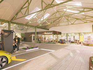 Supporting image for story: First indoor drive-thru EV charging station set to open in Aberdeen