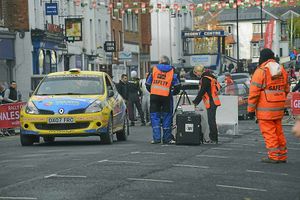 Shopping streets were transformed into a race curcuit for the event