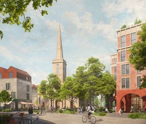 An artist's impression of the proposed new neighbourhood at the former Sainsbury's St George's site in Wolverhampton. Pic: City of Wolverhampton Council. Permission for reuse for all LDRS partners.