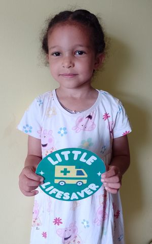 Shelby, 6, has spent the summer holiday becoming a 'Little Lifesaver'. Picture: WMAS