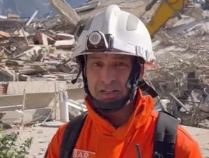 Supporting image for story: West Midlands firefighter talks of efforts to save lives in Turkey as shouts heard from rubble