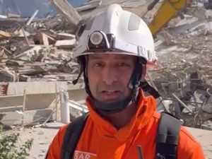 Supporting image for story: West Midlands firefighter talks of efforts to save lives in Turkey as shouts heard from rubble