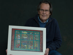 Supporting image for story: John, 74, wins national art prize with longing lockdown piece