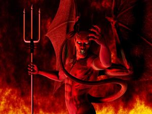 Artist depiction of the Devil