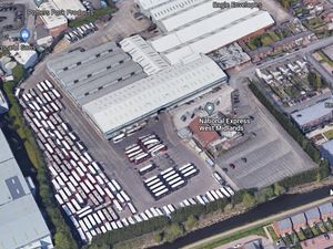 Supporting image for story: Multiple buses damaged in fire at Walsall depot