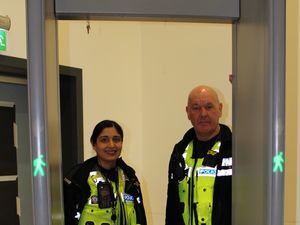 Supporting image for story: Knife arch installed at Grace Academy Darlaston for awareness event
