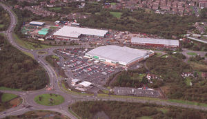 The Asda store at Donnington Wood - pictured here around the time of its opening - stands where Josie and her childhood pals played in an area known to locals as 