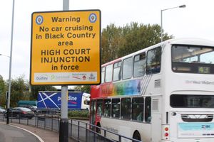 ... . .. The injunction banning car cruising came into force in February 2015.
