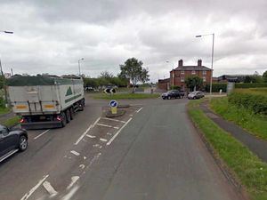 Supporting image for story: Car badly damaged in A41 crash near Market Drayton