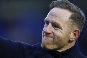 Shrewsbury Town boss Gavin Cowan applauds supporters 