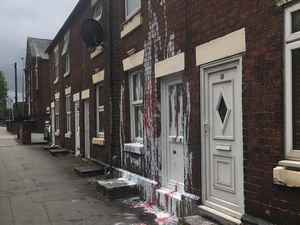 Supporting image for story: Telford house in paint attack