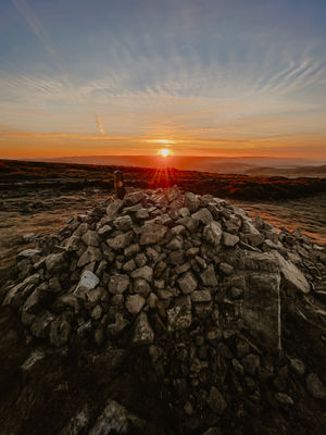Sunrise over Stiperstones in Shropshire