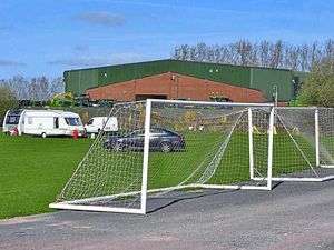 Supporting image for story: Travellers set up camp on new Shrewsbury Town training ground