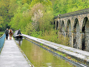 Supporting image for story: Taff the horse makes narrowboat trip special on Llangollen Canal