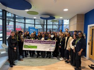 The team at Cygnet Hospital Wolverhampton celebrate their Good rating from the inspection